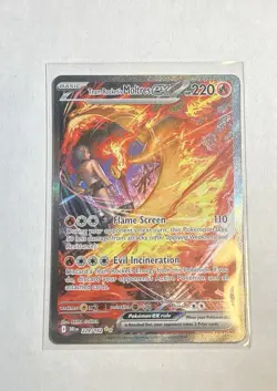 Pokemon TCG Team Rockets Moltres EX Holo Card 229/182 Ultra Rare - Image 1