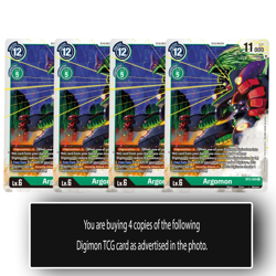 Argomon - BT2-050 U - Uncommon Digimon TCG Card Playset Green - Image 1