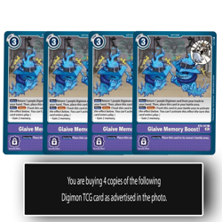 Glaive Memory Boost! - BT6-107 C - Digimon TCG Card - Purple Playset - Image 1