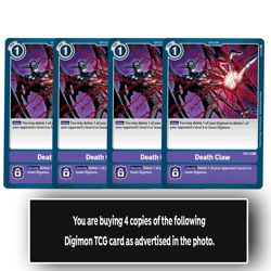 Death Claw - ST6-15 - Common Digimon TCG Card Playset Purple - Image 1