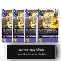 Ginkakumon Promote - BT6-075 U - Digimon TCG Card - Purple- Playset - Image 1