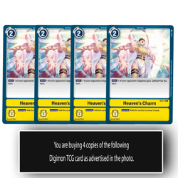 Heaven's Charm - ST3-14 C - Common Digimon TCG Card Playset Yellow - Image 1