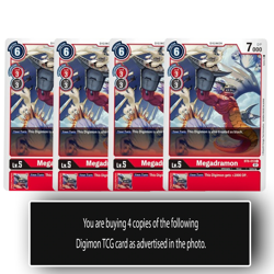 Megadramon - BT6-013 C - Digimon TCG Card - Red Playset - Image 1