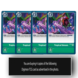 Tropical Venom - BT6-102 C - Digimon TCG Card - Green - Playset - Image 1
