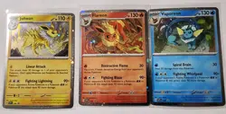 Prismatic Evolutions Poster Pack PROMO CARDS ONLY - Vaporeon, Flareon, Jolteon - Image 1