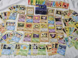 Vintage 1st Edition And Mid Era Pokemon Card Lot And Deck Box! 20 1st Edition - Image 1