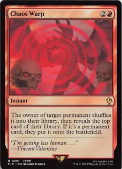 Chaos Warp R Commander: FINAL FANTASY 291 NM MTG - Image 1