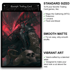 Er'Gon Skol - Dragon Knight - MTG Size - 100 Smooth Matte Card Sleeves - Image 2
