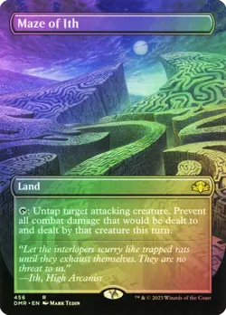 Magic The Gathering MTG MAZE OF ITH BORDERLESS FOIL Dominaria Remastered NM - Image 1