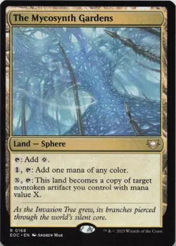 The Mycosynth Gardens R Commander: Edge of Eternities 168 NM MTG - Image 1