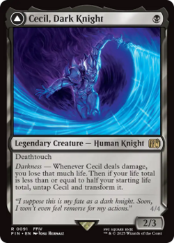 Magic MTG - Cecil, Dark Knight // Cecil, Redeemed Paladin - MINT/NMINT - EN - Image 1