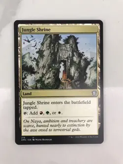 Jungle Shrine MTG Magic the Gathering Card NM Near Mint Dominaria Commander DMC - Image 1
