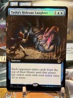 MTG | Tasha's Hideous Laughter (Extended Art) [AFR] ✨FOIL✨ - Image 1