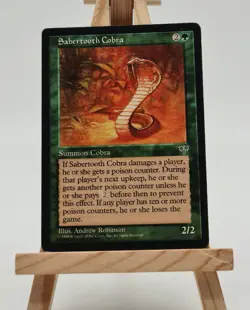 Sabertooth Cobra Mirage Magic Karte MTG englisch (Sabelzahnkobra) - Image 1