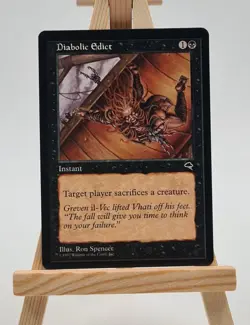 Diabolic Edict Tempest Magic Karte MTG englisch (Teuflisches Edikt) - Image 1