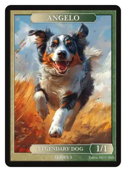 Angelo Token Legendary Dog Givememana Tokens Series 2 Magic the Gathering MTG - Image 1