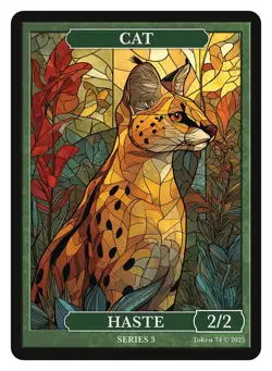 Cat Dog Stained Glass Token Givememana Tokens Magic the Gathering - Image 2