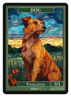 Cat Dog Stained Glass Token Givememana Tokens Magic the Gathering - Image 3