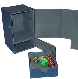 MTG Commander Deck Card Box | Magic | Holds 100+ double sleeved | Blue | Pokemon - Image 2
