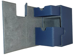 MTG Commander Deck Card Box | Magic | Holds 100+ double sleeved | Blue | Pokemon - Image 3