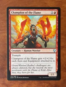 Champion of the Flame MTG Magic the Gathering Card NM Near Mint DOM - Image 1