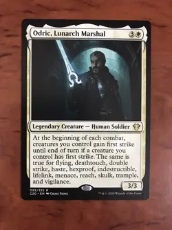 Odric Lunarch Marshal MTG Magic the Gathering Card NM Mint Commander 2020 C20 - Image 1