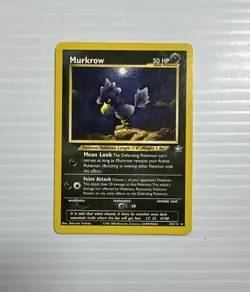 Pokemon Murkrow 24/111 Neo Genesis Rare Non Holo LP+ - Image 1