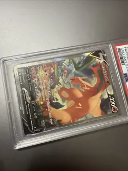 2022 POKEMON SWORD & SHIELD BRILLIANT STARS #154 FULL ART CHARIZARD V PSA 6 - Image 3
