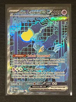 Pokemon TCG Iron Crown EX 158/131 Special Illustration Rare Prismatic Evolutions - Image 1