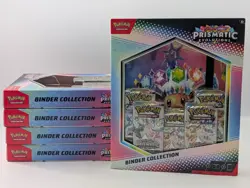 Lot (5) Pokemon SV8.5 Prismatic Evolutions Binder Collection Box Factory Sealed - Image 1