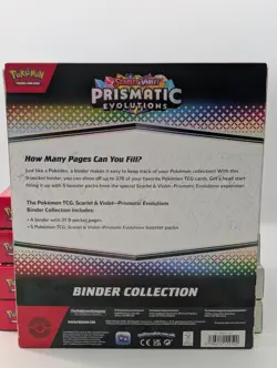 Lot (5) Pokemon SV8.5 Prismatic Evolutions Binder Collection Box Factory Sealed - Image 3