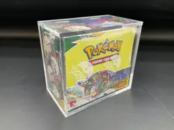 Pokemon TCG SWSH Evolving Skies Booster Box Factory Sealed w/Acrylic Case - Image 1
