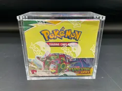 Pokemon TCG SWSH Evolving Skies Booster Box Factory Sealed w/Acrylic Case - Image 3