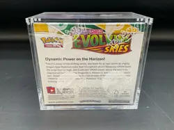 Pokemon TCG SWSH Evolving Skies Booster Box Factory Sealed w/Acrylic Case - Image 4