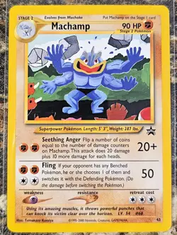Pokemon Black Star Promo Machamp 43 NM or Better - Image 1