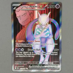 Pokemon TCG Team Rockets Mewtwo EX 213/182 Full Art English NM - Image 2