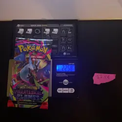EXTREMELY HEAVY Pokemon Phantasmal Flames - Factory Sealed Booster Pack (22.58g - Image 1