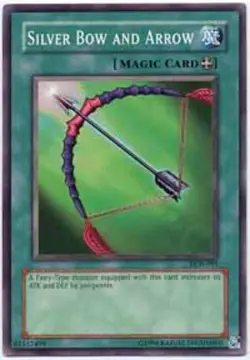 Yugioh! Silver Bow and Arrow - LOB-091 - Common - 1st Edition Near Mint, English - Image 1