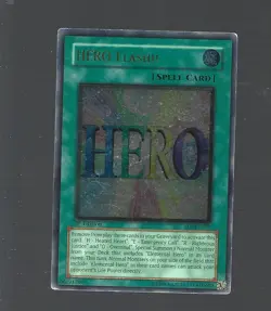 Yugioh HERO Flash! EOJ-EN042 Ultimate Rare 1st Edition LIGHT PLAY - Image 1