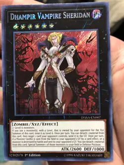 Dhampir Vampire Sheridan Secret Rare Near Mint Yugioh - Image 1