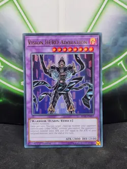 Yugioh Vision Hero Adoration BLLR-EN057 Ultra Rare 1st Edition NM - Image 1