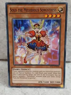Yugioh Solo the Melodious Songstress Starfoil Rare SP17-EN030 1st - Image 1