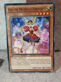 Yugioh Solo the Melodious Songstress Starfoil Rare SP17-EN030 1st - Image 2