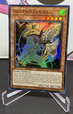 Yugioh Artifact Lancea DUDE-EN033 Ultra Rare 1st Edition Duel Devastator ￼ - Image 1