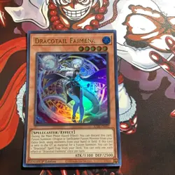 Yu-Gi-Oh! Dracotail Faimena JUSH-EN002 Justice Hunters 1st Edition - Image 1