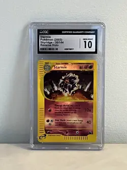 CGC 10 GEM MINT Starmie Reverse Holo Skyridge Pokemon Card 30/144 - Image 1