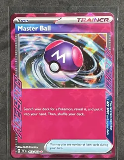 Master Ball 153/162 Temporal Forces ACE SPEC Rare Trainer Pokemon TCG Card NM - Image 1