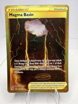 Magma Basin (Secret) 185/172 Swsh09: Brilliant Stars Holo Pokemon Card - Image 1