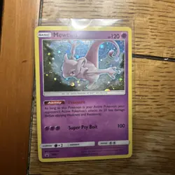 Pokemon Mewtwo TCG SM77 Cosmic Holo Black Star Promo Card NM- Holo Scratches - Image 1