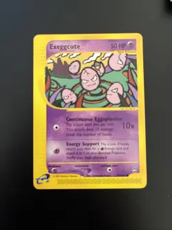 Exeggcute 77/147 Aquapolis E Reader Pokemon Card NM/LP - Image 1